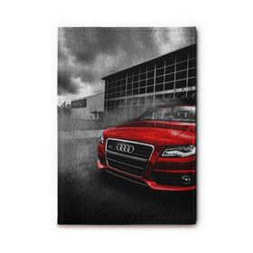 Обложка для автодокументов с принтом Audi в Курске, натуральная кожа |  размер 19,9*13 см; внутри 4 больших “конверта” для документов и один маленький отдел — туда идеально встанут права | audi | ауди