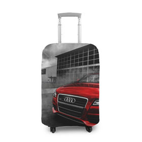 Чехол для чемодана 3D с принтом Audi в Курске, 86% полиэфир, 14% спандекс | двустороннее нанесение принта, прорези для ручек и колес | audi | ауди