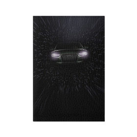 Обложка для паспорта матовая кожа с принтом Audi в Курске, натуральная матовая кожа | размер 19,3 х 13,7 см; прозрачные пластиковые крепления | audi | ауди