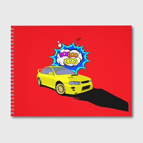 Альбом для рисования с принтом Subaru Impreza в Курске, 100% бумага
 | матовая бумага, плотность 200 мг. | boobooboo | impreza | jdm | subaru | subaru impreza | бубубу | импреза | субару