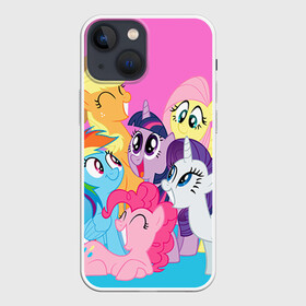 Чехол для iPhone 13 mini с принтом My Little Pony в Курске,  |  | friendship is magic | mlp | my little pony | pinky pie | pony | swag | дружба | литл пони | мой маленький пони | мультик | мультики | мультфильм | мультфильмы | пони | поняши | поняшки | сваг | свэг | чудо