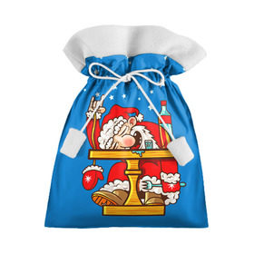 Подарочный 3D мешок с принтом Дед мороз в Курске, 100% полиэстер | Размер: 29*39 см | Тематика изображения на принте: happy new year | new year | santa | santa claus | дед мороз | новый год | с новым годом | санта клаус | снежинки