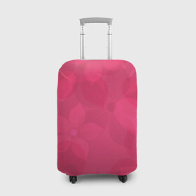 Чехол для чемодана 3D с принтом Pink в Курске, 86% полиэфир, 14% спандекс | двустороннее нанесение принта, прорези для ручек и колес | розовый