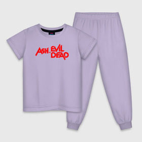 Детская пижама хлопок с принтом ASH VS EVIL DEAD в Курске, 100% хлопок |  брюки и футболка прямого кроя, без карманов, на брюках мягкая резинка на поясе и по низу штанин
 | эш против мертвецов