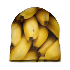 Шапка 3D с принтом Банан в Курске, 100% полиэстер | универсальный размер, печать по всей поверхности изделия | фото