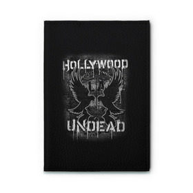 Обложка для автодокументов с принтом Hollywood Undead в Курске, натуральная кожа |  размер 19,9*13 см; внутри 4 больших “конверта” для документов и один маленький отдел — туда идеально встанут права | Тематика изображения на принте: хип хоп