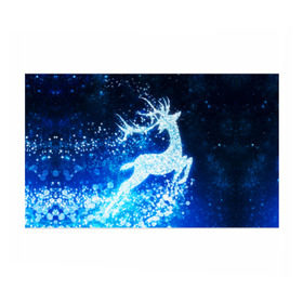 Бумага для упаковки 3D с принтом Новогодний олень в Курске, пластик и полированная сталь | круглая форма, металлическое крепление в виде кольца | Тематика изображения на принте: christmas | deer | год | рождество