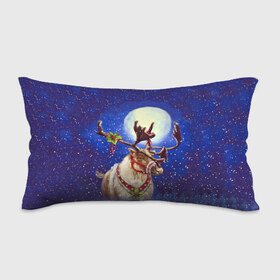 Подушка 3D антистресс с принтом Christmas deer в Курске, наволочка — 100% полиэстер, наполнитель — вспененный полистирол | состоит из подушки и наволочки на молнии | 2016 | christmas | deer | год | новогодний | новый | олень | рождественский | с новым годом