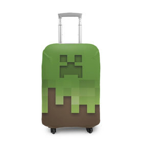 Чехол для чемодана 3D с принтом Minecraft edition в Курске, 86% полиэфир, 14% спандекс | двустороннее нанесение принта, прорези для ручек и колес | creeper | minecraft