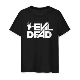 Мужская футболка хлопок с принтом Evil Dead в Курске, 100% хлопок | прямой крой, круглый вырез горловины, длина до линии бедер, слегка спущенное плечо. | 