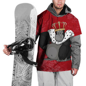 Накидка на куртку 3D с принтом Обезьяна король в Курске, 100% полиэстер |  | Тематика изображения на принте: 2016 | год | король | корона | мартышка | новый | обезьяна | с новым год