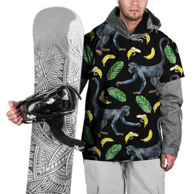 Накидка на куртку 3D с принтом Обезьянки и бананы в Курске, 100% полиэстер |  | Тематика изображения на принте: банан