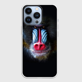 Чехол для iPhone 13 Pro с принтом Мандрил в Курске,  |  | Тематика изображения на принте: 2016 | год | мандрил | мартышка | новогодний | новый | обезьяна | обезьянка | подарок | с новым годом