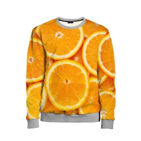 Детский свитшот 3D с принтом Апельсинчик в Курске, 100% полиэстер | свободная посадка, прямой крой, мягкая тканевая резинка на рукавах и понизу свитшота | orange | апельсин | фрукты