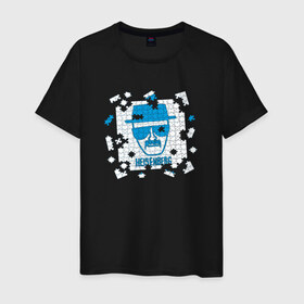 Мужская футболка хлопок с принтом Heisenberg Puzzle в Курске, 100% хлопок | прямой крой, круглый вырез горловины, длина до линии бедер, слегка спущенное плечо. | breaking bad | во все тяжкие | сериал
