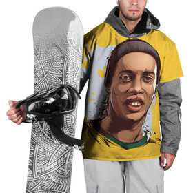 Накидка на куртку 3D с принтом Ronaldinho в Курске, 100% полиэстер |  | football | ronaldinho | роналдиньо | футбол | футболист