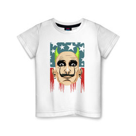 Детская футболка хлопок с принтом Prodigy Dali в Курске, 100% хлопок | круглый вырез горловины, полуприлегающий силуэт, длина до линии бедер | Тематика изображения на принте: usa | дали | кейт флинт | продиджи | сша