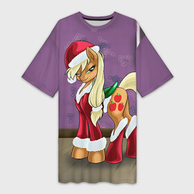Платье-футболка 3D с принтом My Little Pony в Курске,  |  | friendship is magic | mlp | my little pony | new year | pinky pie | swag | дружба   это чудо | мой маленький пони | новый год | пони | поняши | поняшки | с новым годом | сваг | свэг