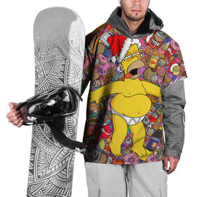 Накидка на куртку 3D с принтом Обжора Гомер в Курске, 100% полиэстер |  | гомер