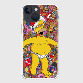 Чехол для iPhone 13 mini с принтом Обжора Гомер в Курске,  |  | гомер