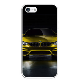 Чехол для iPhone 5/5S матовый с принтом BMW M4 Concept в Курске, Силикон | Область печати: задняя сторона чехла, без боковых панелей | bmw | бмв