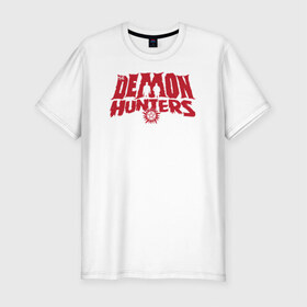 Мужская футболка премиум с принтом The Demon Hunters в Курске, 92% хлопок, 8% лайкра | приталенный силуэт, круглый вырез ворота, длина до линии бедра, короткий рукав | 