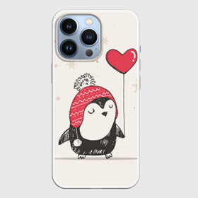 Чехол для iPhone 13 Pro с принтом Пингвин с шариком в Курске,  |  | пингвин