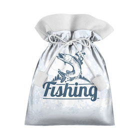 Подарочный 3D мешок с принтом Рыбалка в Курске, 100% полиэстер | Размер: 29*39 см | fishing | рыба | рыбак | рыбалка | туризм
