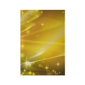 Обложка для паспорта матовая кожа с принтом Зимняя сказка в Курске, натуральная матовая кожа | размер 19,3 х 13,7 см; прозрачные пластиковые крепления | Тематика изображения на принте: блеск | звёзды | сияние