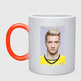 Кружка хамелеон с принтом Marco Reus (retro style) в Курске, керамика | меняет цвет при нагревании, емкость 330 мл | marco reus | retro style | германия | лига чемпионов | марко ройс | футбол