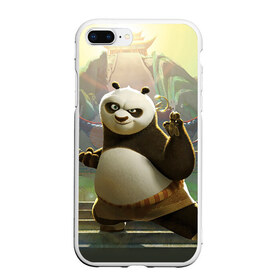Чехол для iPhone 7Plus/8 Plus матовый с принтом Кунг фу панда в Курске, Силикон | Область печати: задняя сторона чехла, без боковых панелей | Тематика изображения на принте: kung fu | kung fu panda | panda | кунг фу | кунг фу панда | кунгфу | панда. кунг фу | по