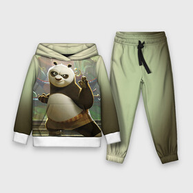 Детский костюм 3D (с толстовкой) с принтом Кунг фу панда в Курске,  |  | Тематика изображения на принте: kung fu | kung fu panda | panda | кунг фу | кунг фу панда | кунгфу | панда. кунг фу | по