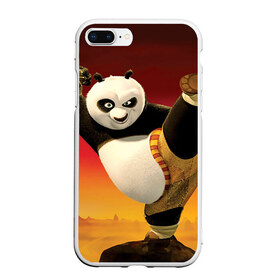 Чехол для iPhone 7Plus/8 Plus матовый с принтом Кунг фу панда в Курске, Силикон | Область печати: задняя сторона чехла, без боковых панелей | kung fu | kung fu panda | panda | кунг фу | кунг фу панда | кунгфу | панда. кунг фу | по