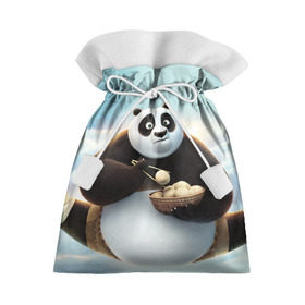 Подарочный 3D мешок с принтом Кунг фу панда в Курске, 100% полиэстер | Размер: 29*39 см | панда