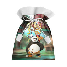 Подарочный 3D мешок с принтом Кунг фу панда в Курске, 100% полиэстер | Размер: 29*39 см | kung fu | kung fu panda | panda | кунг фу | кунг фу панда | кунгфу | панда. кунг фу | по