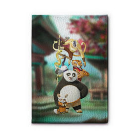 Обложка для автодокументов с принтом Кунг фу панда в Курске, натуральная кожа |  размер 19,9*13 см; внутри 4 больших “конверта” для документов и один маленький отдел — туда идеально встанут права | Тематика изображения на принте: kung fu | kung fu panda | panda | кунг фу | кунг фу панда | кунгфу | панда. кунг фу | по