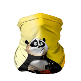 Бандана-труба 3D с принтом Кунг фу панда в Курске, 100% полиэстер, ткань с особыми свойствами — Activecool | плотность 150‒180 г/м2; хорошо тянется, но сохраняет форму | Тематика изображения на принте: kung fu | kung fu panda | panda | кунг фу | кунг фу панда | кунгфу | панда. кунг фу | по