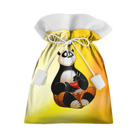 Подарочный 3D мешок с принтом Кунг фу панда в Курске, 100% полиэстер | Размер: 29*39 см | Тематика изображения на принте: kung fu | kung fu panda | panda | кунг фу | кунг фу панда | кунгфу | панда. кунг фу | по