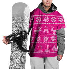 Накидка на куртку 3D с принтом Олени в горах в Курске, 100% полиэстер |  | Тематика изображения на принте: горы | ели | зима | новый год | олени | снег | снежинки