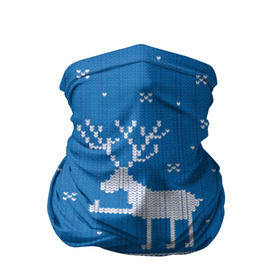 Бандана-труба 3D с принтом Олень - класс в Курске, 100% полиэстер, ткань с особыми свойствами — Activecool | плотность 150‒180 г/м2; хорошо тянется, но сохраняет форму | зима | новый год | олень | снег | снежинки