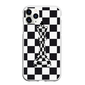 Чехол для iPhone 11 Pro матовый с принтом Ферзь в Курске, Силикон |  | Тематика изображения на принте: клетки | ферзь | шахматная доска | шахматы