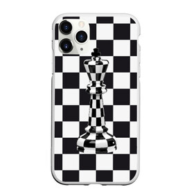 Чехол для iPhone 11 Pro Max матовый с принтом Ферзь в Курске, Силикон |  | Тематика изображения на принте: клетки | ферзь | шахматная доска | шахматы