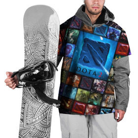 Накидка на куртку 3D с принтом Dota 2 коллаж логотип в Курске, 100% полиэстер |  | Тематика изображения на принте: dota 2 коллаж | девушки | игра | логотип | монстры