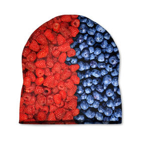 Шапка 3D с принтом Ягодка в Курске, 100% полиэстер | универсальный размер, печать по всей поверхности изделия | клубника | малина | черника | ягода | ягодка | ягодный