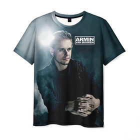 Мужская футболка 3D с принтом Armin Van Buuren в Курске, 100% полиэфир | прямой крой, круглый вырез горловины, длина до линии бедер | addicted | buuren | van | аrmin | армен | бюрен | ван