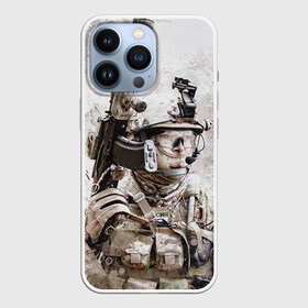 Чехол для iPhone 13 Pro с принтом ФСБ Альфа в Курске,  |  | Тематика изображения на принте: армия | военный | рф | служба | стрелок | структура