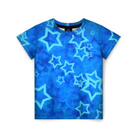 Детская футболка 3D с принтом Звезды в Курске, 100% гипоаллергенный полиэфир | прямой крой, круглый вырез горловины, длина до линии бедер, чуть спущенное плечо, ткань немного тянется | звезды | орнамент | сние