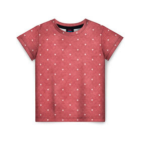 Детская футболка 3D с принтом Сердечки в Курске, 100% гипоаллергенный полиэфир | прямой крой, круглый вырез горловины, длина до линии бедер, чуть спущенное плечо, ткань немного тянется | любовь | орнамент | праздник | сердечки