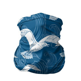 Бандана-труба 3D с принтом Чайки в Курске, 100% полиэстер, ткань с особыми свойствами — Activecool | плотность 150‒180 г/м2; хорошо тянется, но сохраняет форму | небо | полет | птицы | чайки