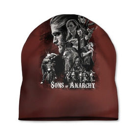 Шапка 3D с принтом Sons Of Anarchy в Курске, 100% полиэстер | универсальный размер, печать по всей поверхности изделия | sons of anarchy | анархии | сыны